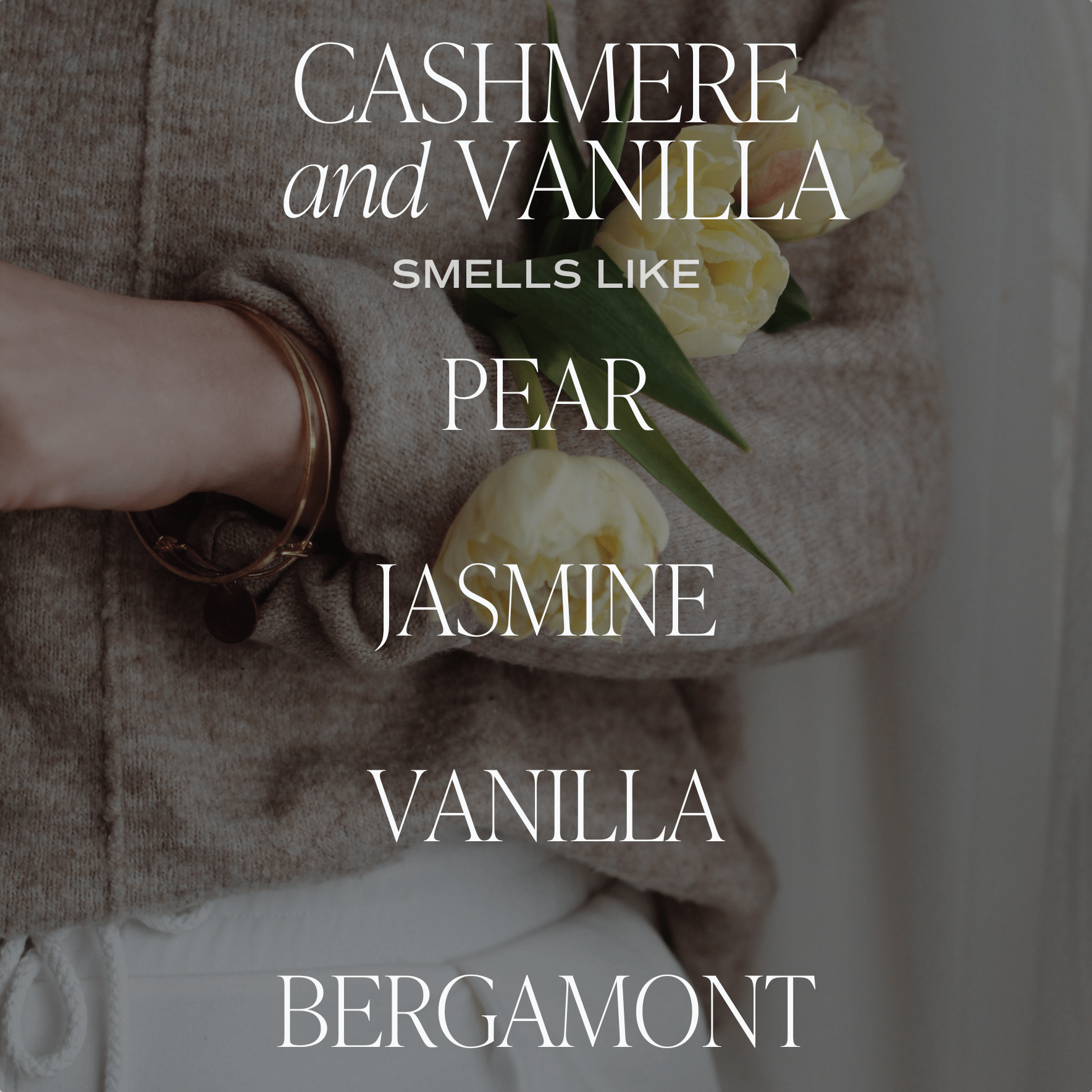 Cashmere and Vanilla Soy Candle (12oz. Tinted Glass Jar)