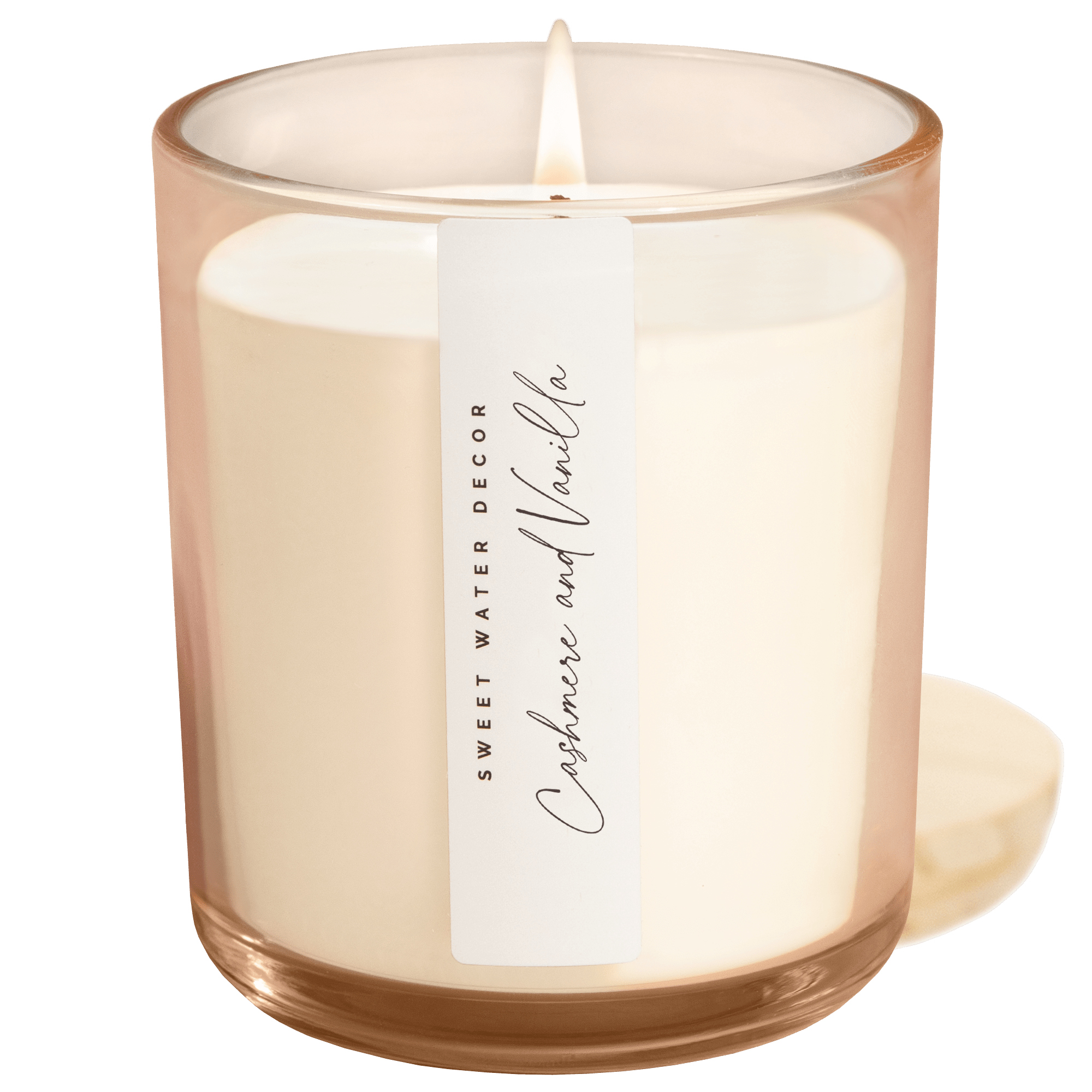 Cashmere and Vanilla Soy Candle (12oz. Tinted Glass Jar)