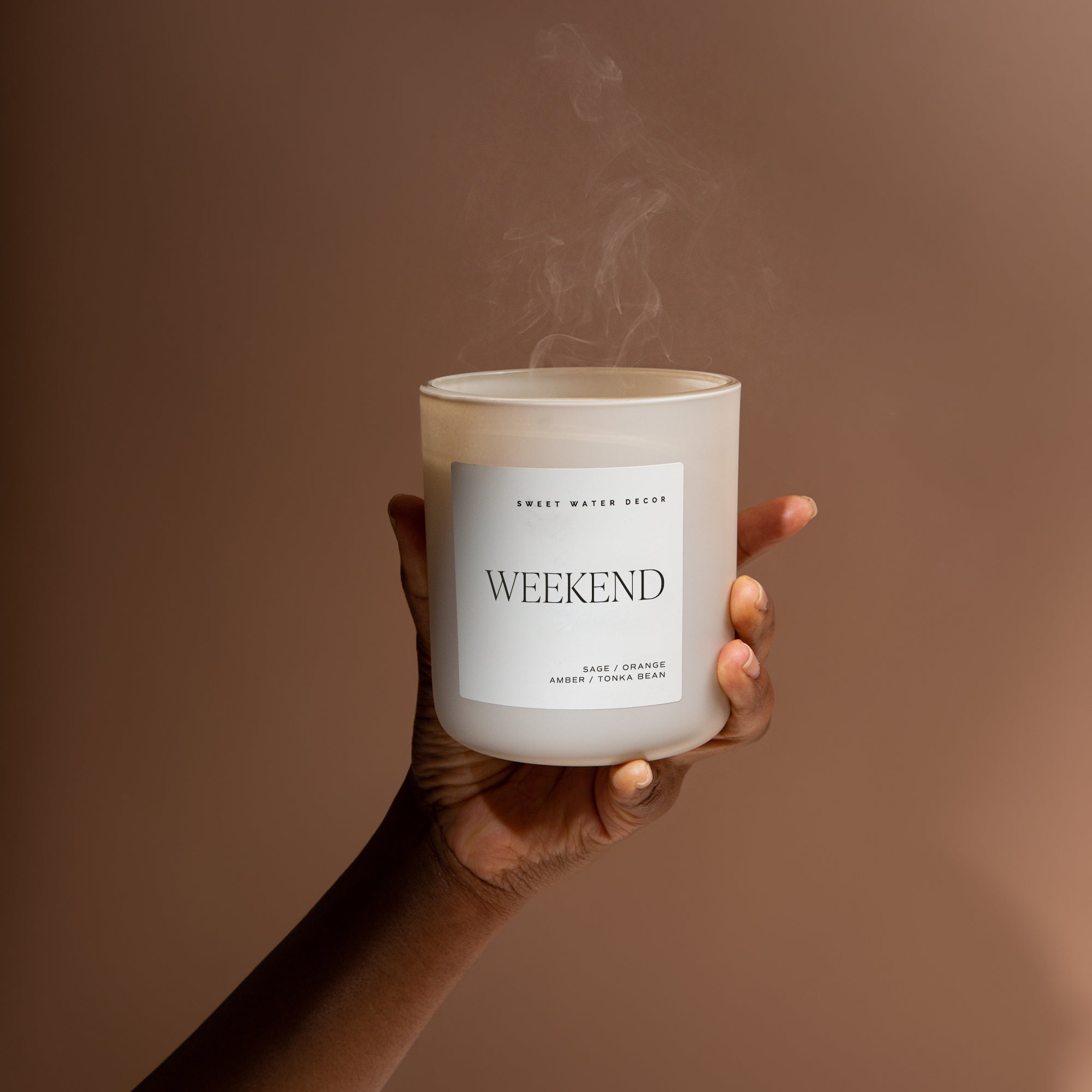 Weekend Soy Candle (15oz Tan Matte Jar)