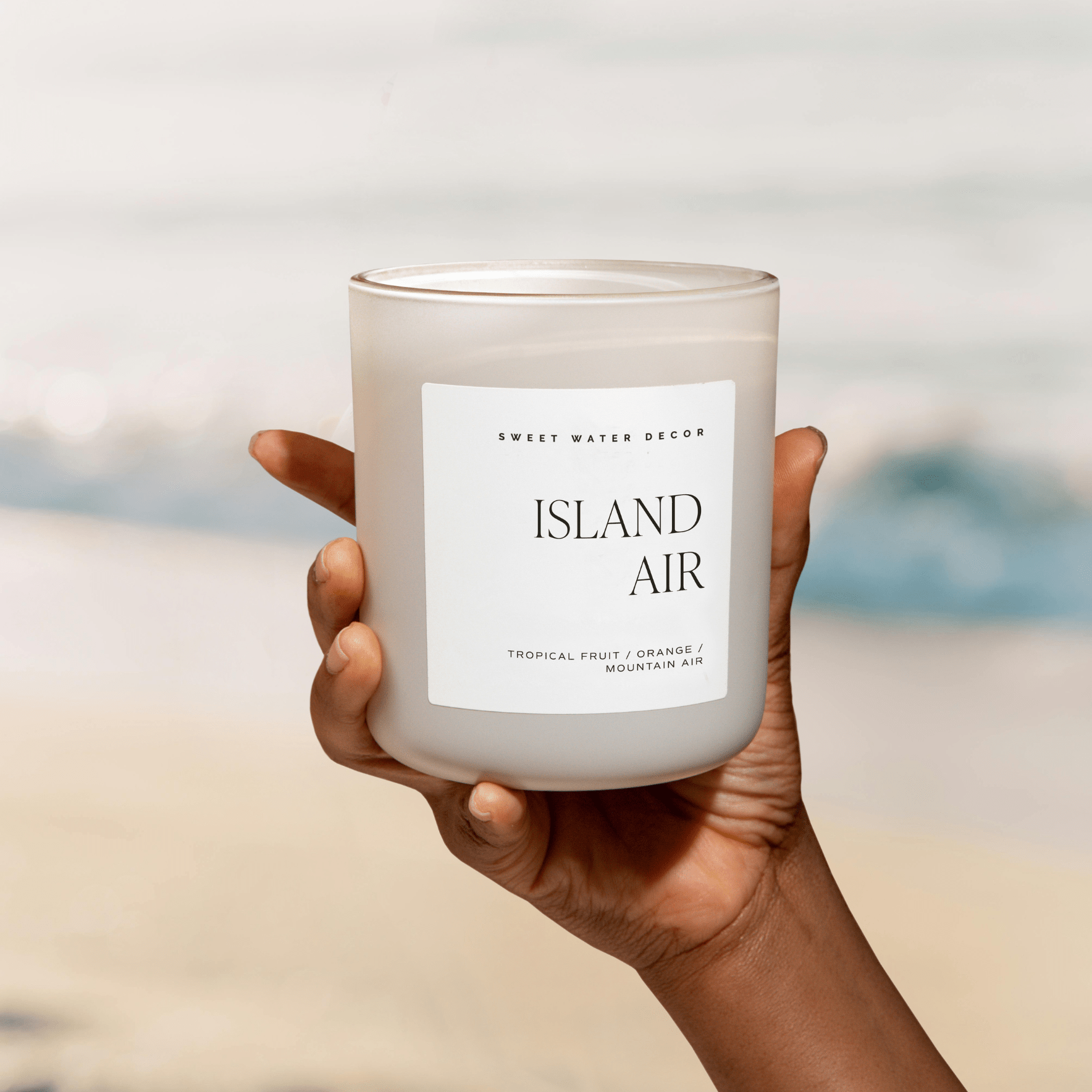 Island Air Soy Candle (15oz Tan Matte Jar)