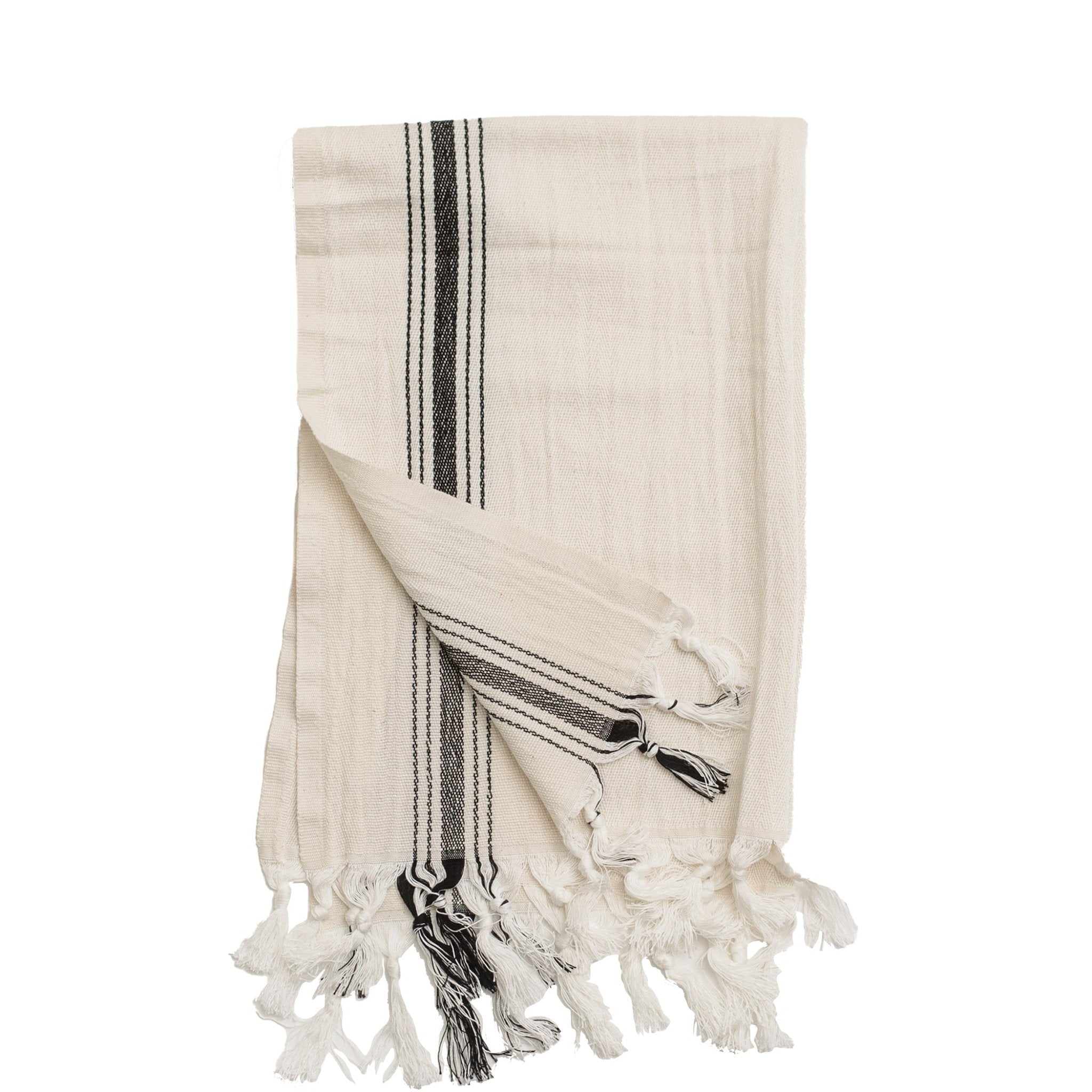 Savannah Turkish Cotton & Bamboo Hand Towel (Five Stripe)