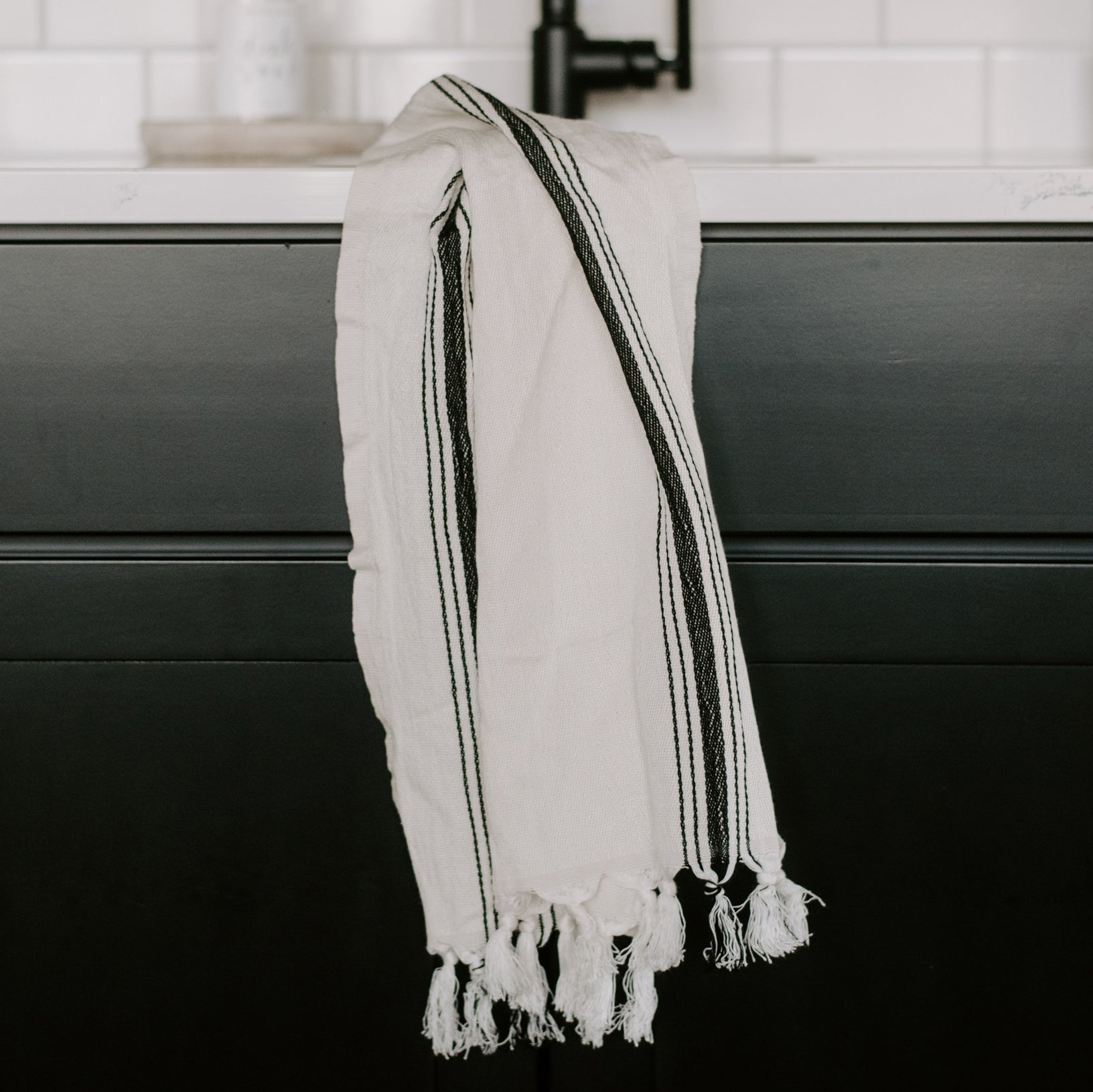 Savannah Turkish Cotton & Bamboo Hand Towel (Five Stripe)