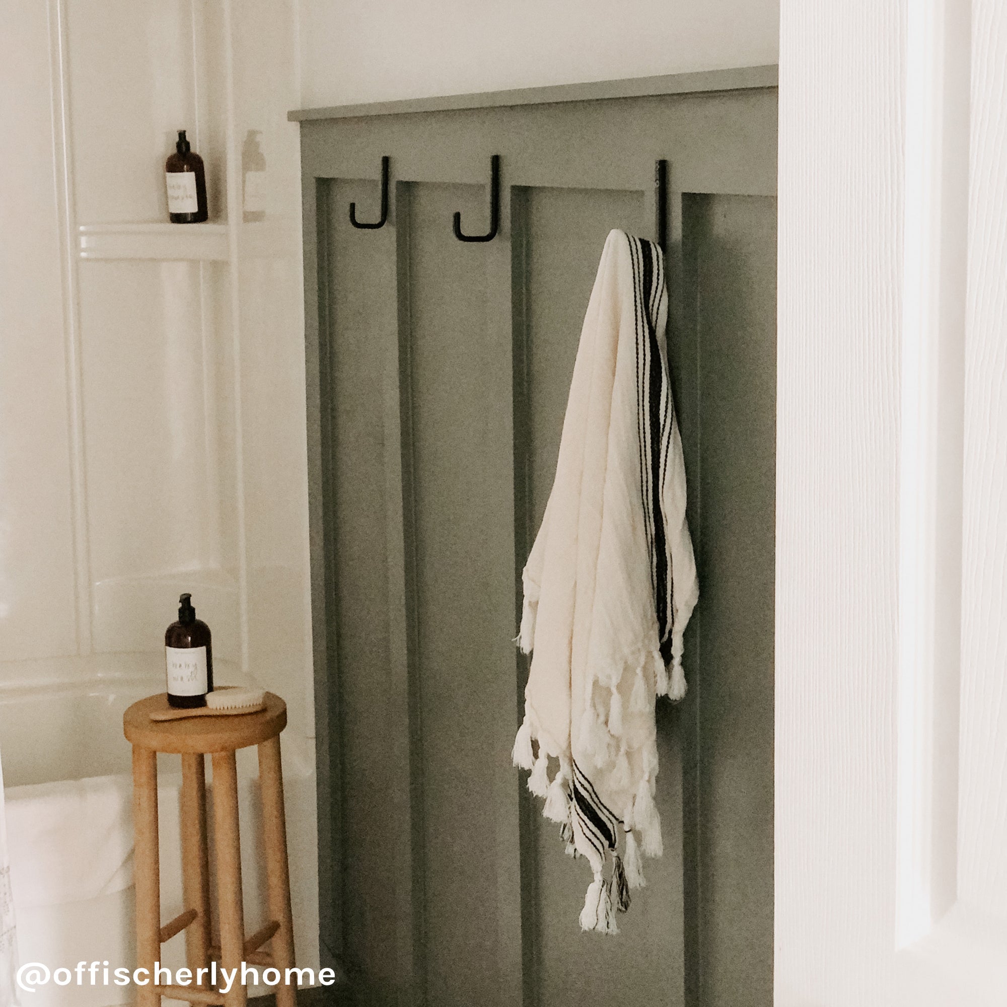 Savannah Turkish Cotton & Bamboo Hand Towel (Five Stripe)