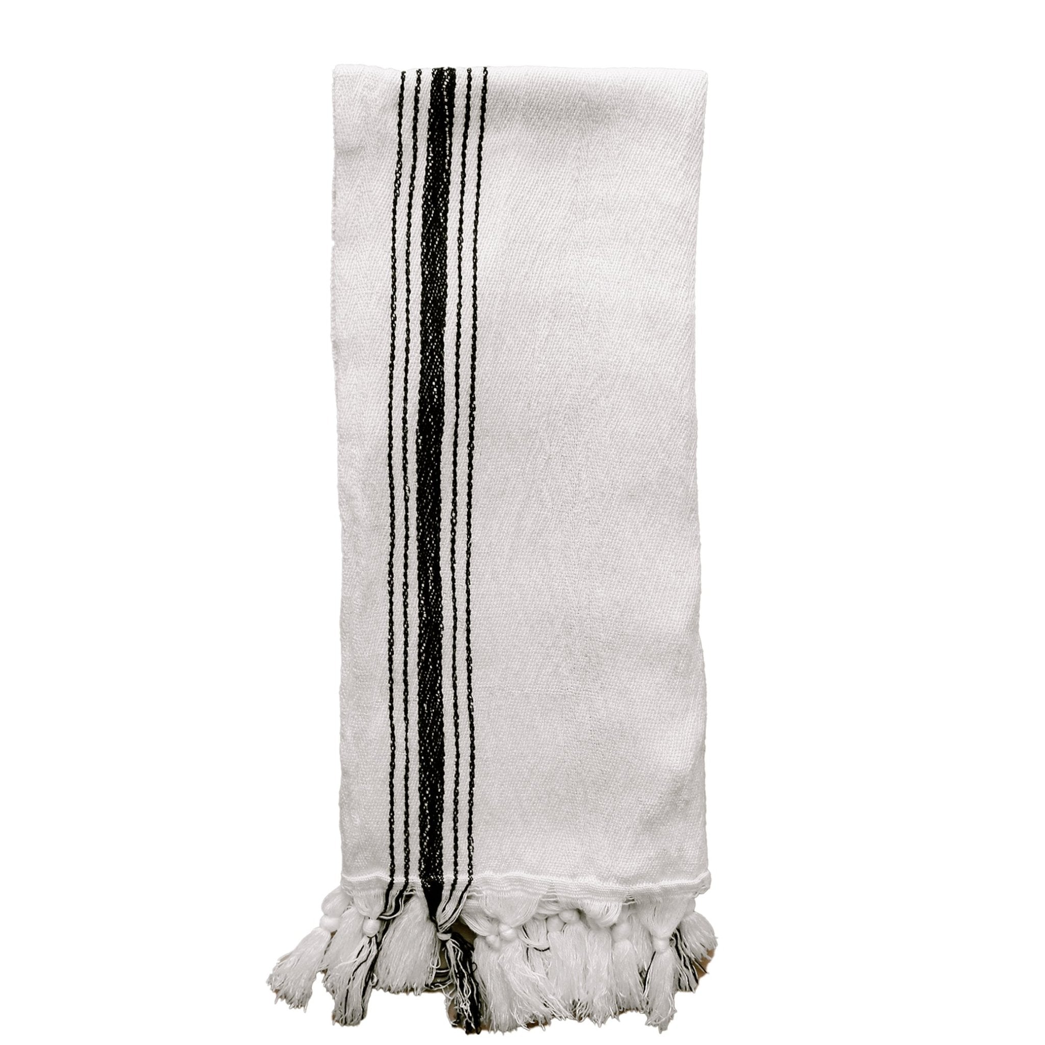 Savannah Turkish Cotton & Bamboo Hand Towel (Five Stripe)