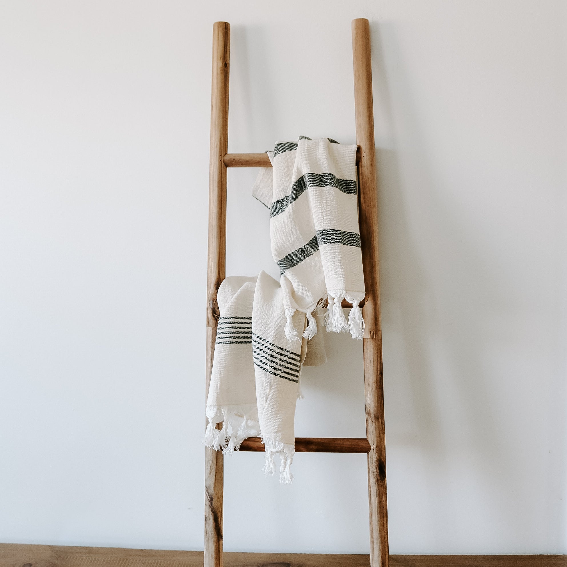 Turkish Cotton & Bamboo Hand Towel (Multi Stripe)
