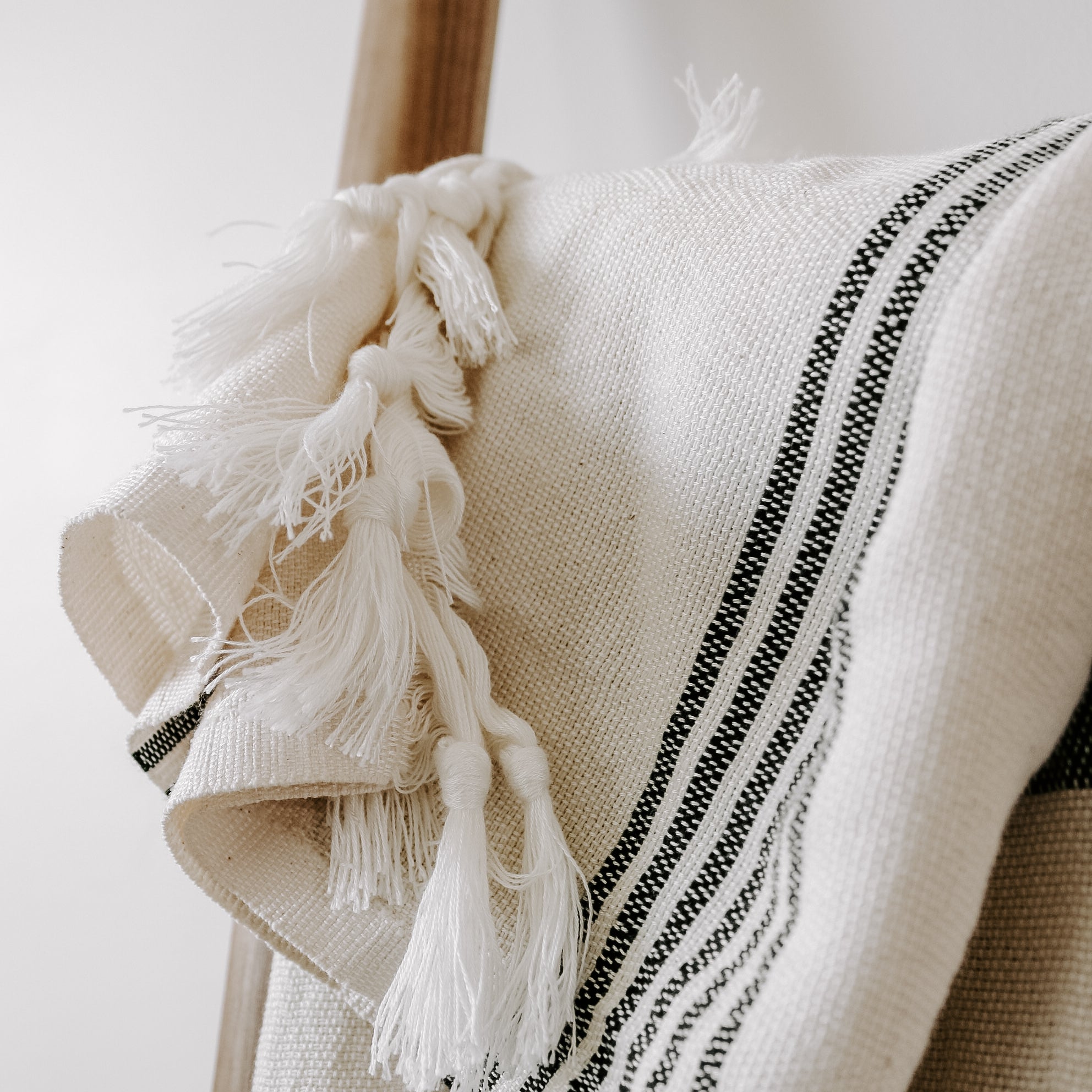 Turkish Cotton & Bamboo Hand Towel (Multi Stripe)