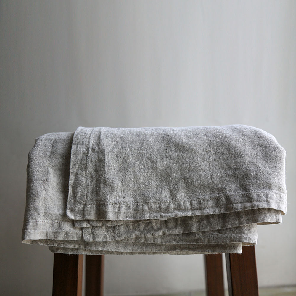 Stone Natural Linen Tablecloth