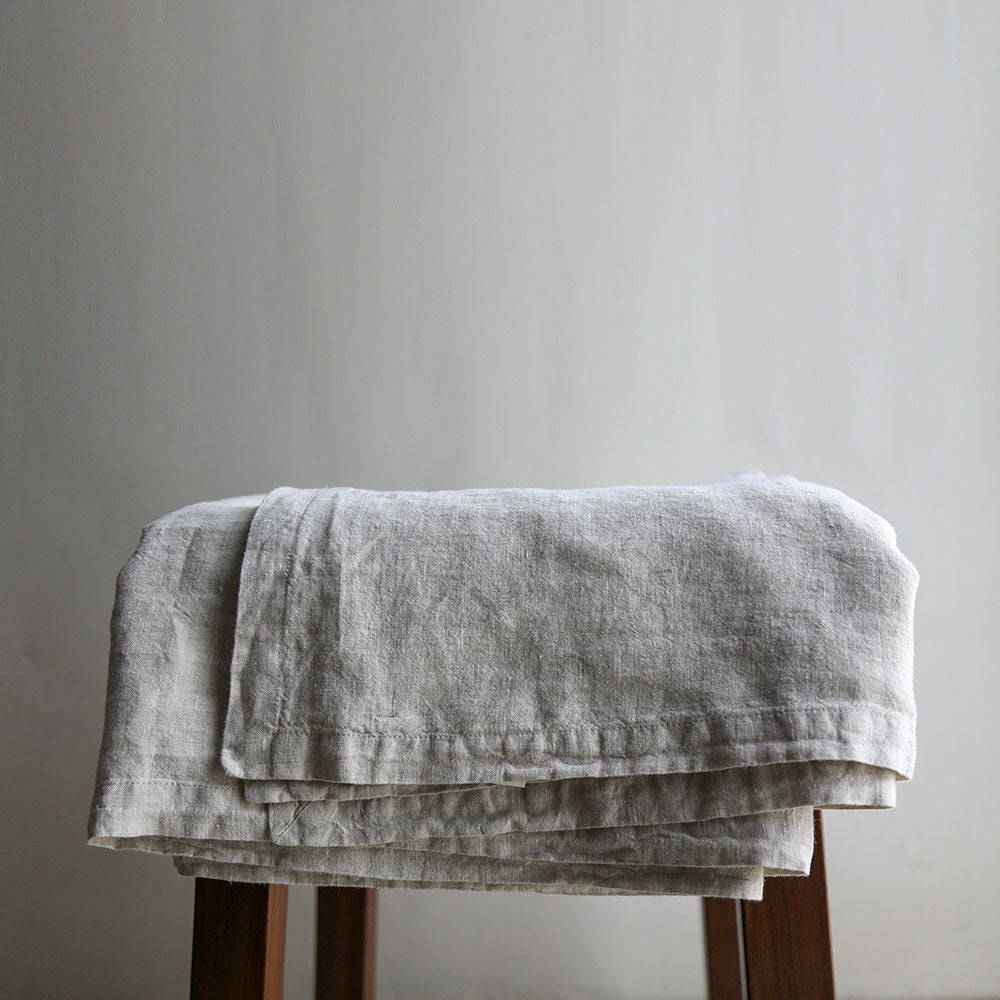 Stone Natural Linen Tablecloth