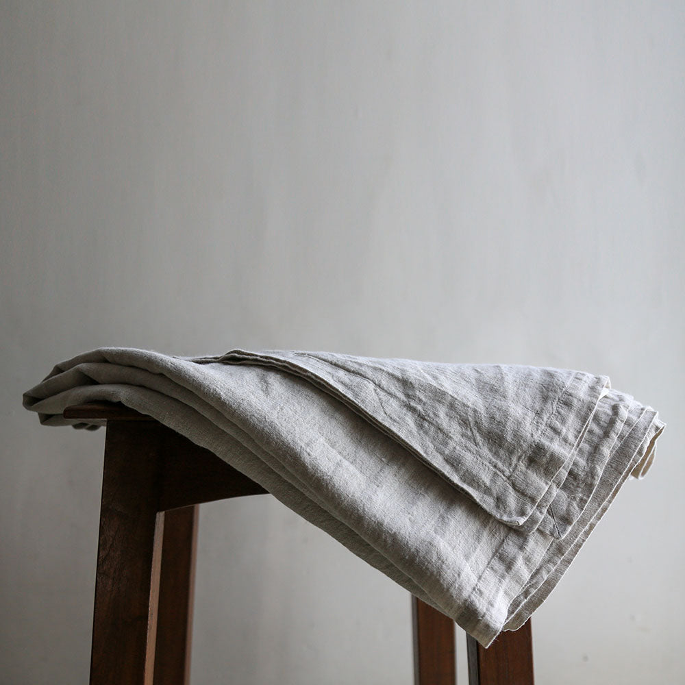 Stone Natural Linen Tablecloth