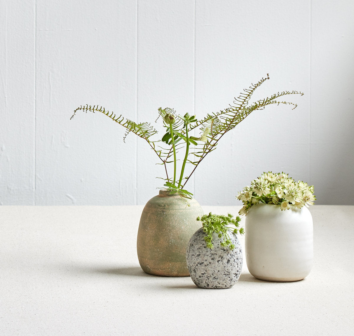Terra Cotta Bud Vase in Greenwash