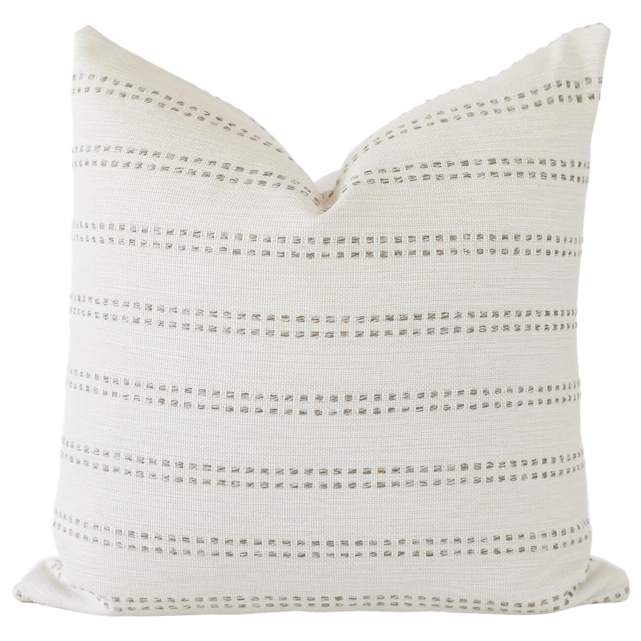 Tatum Stripe Grey Pillow Cover