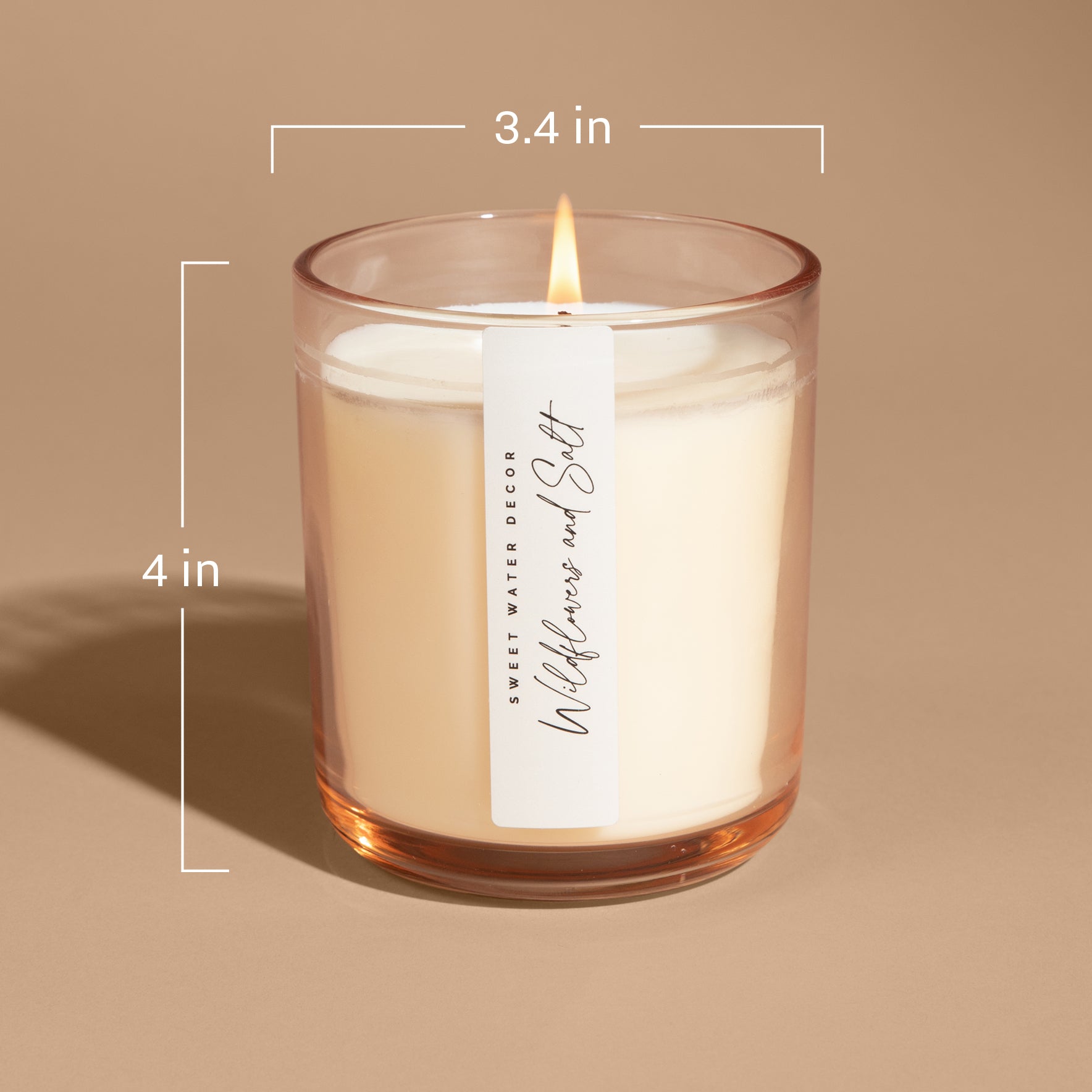 Palo Santo Patchouli Soy Candle - Tinted Glass Jar - 12 oz