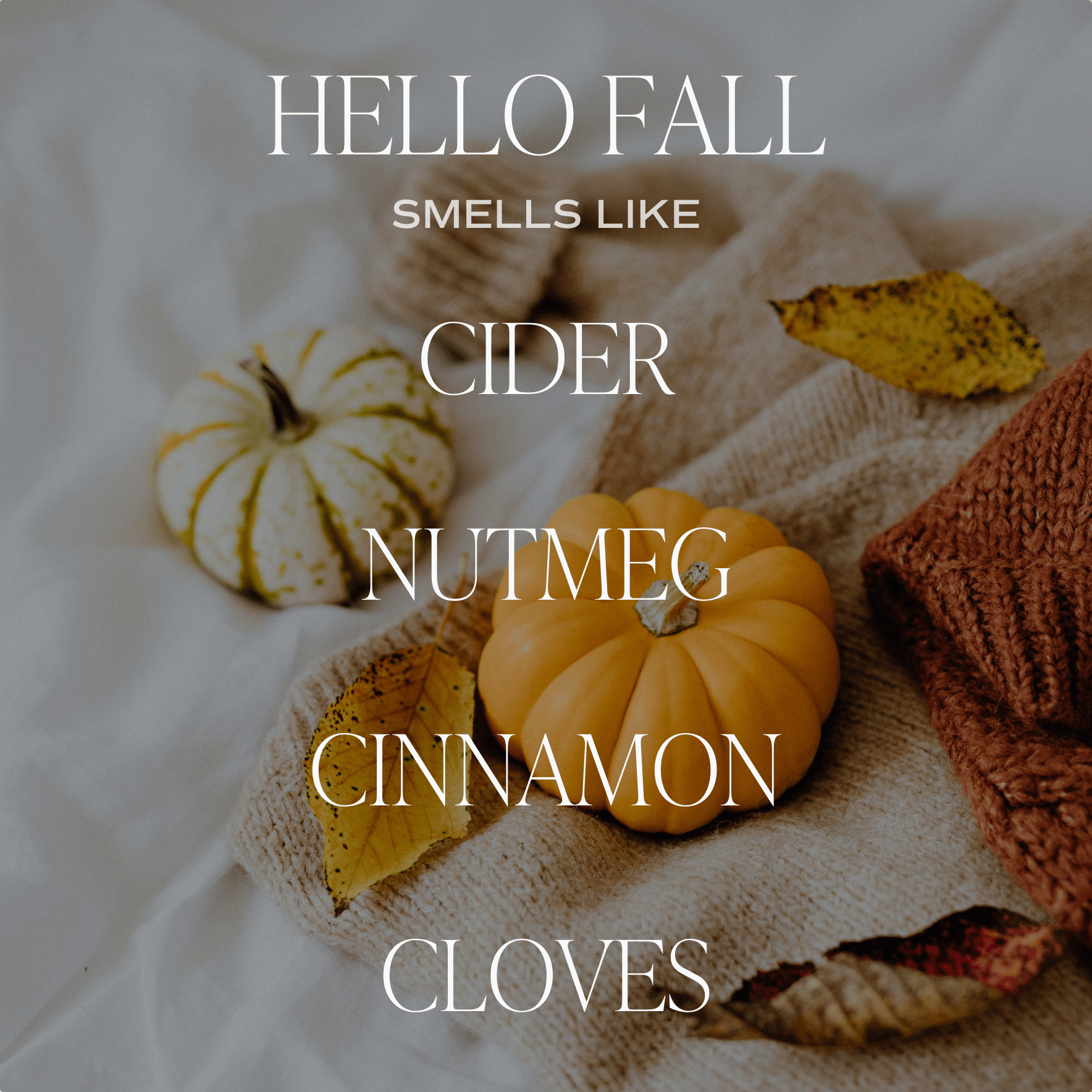 Hello Fall Soy Candle (15 oz Brown Matte Jar)
