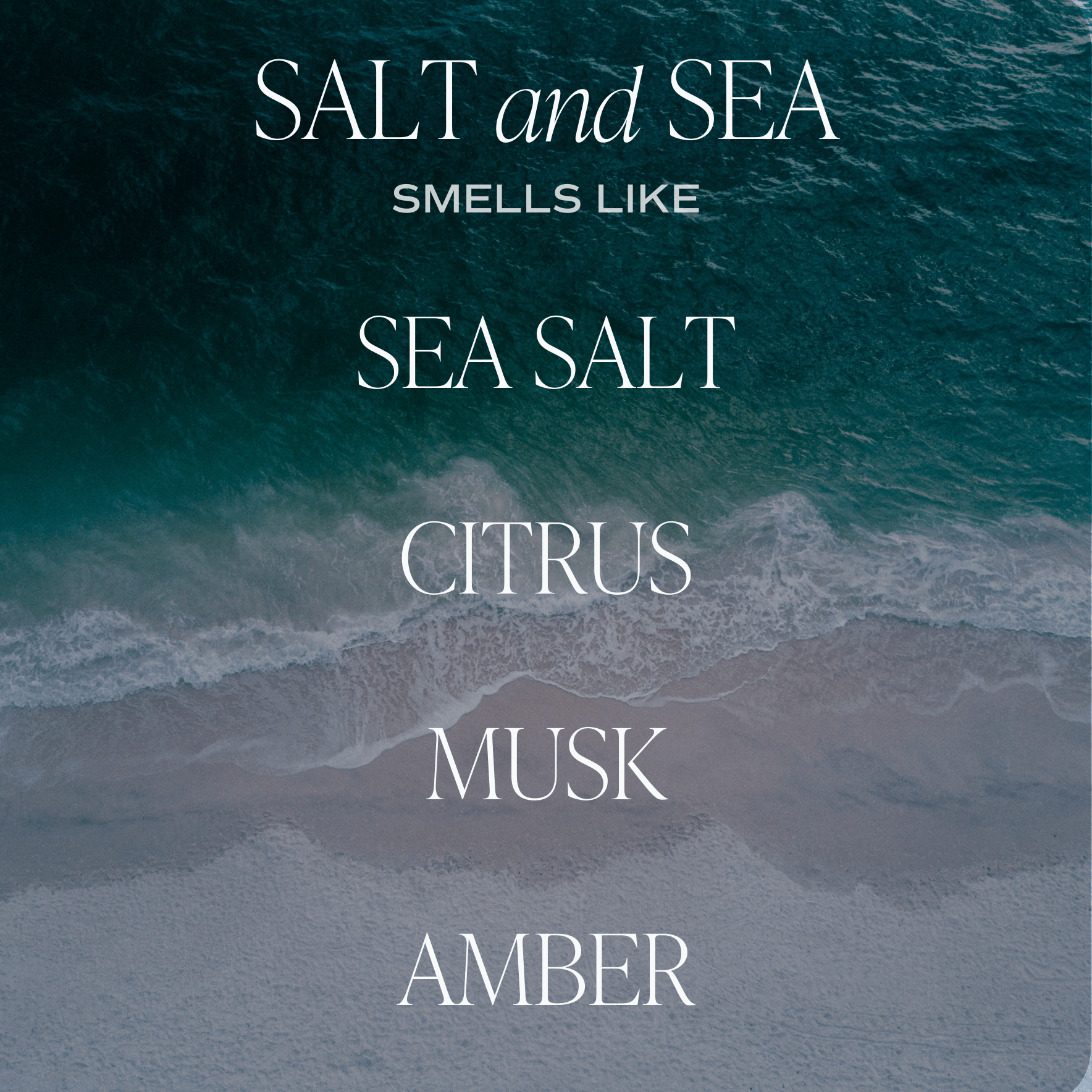 Salt and Sea Soy Candle (15oz Tan Matte Jar)