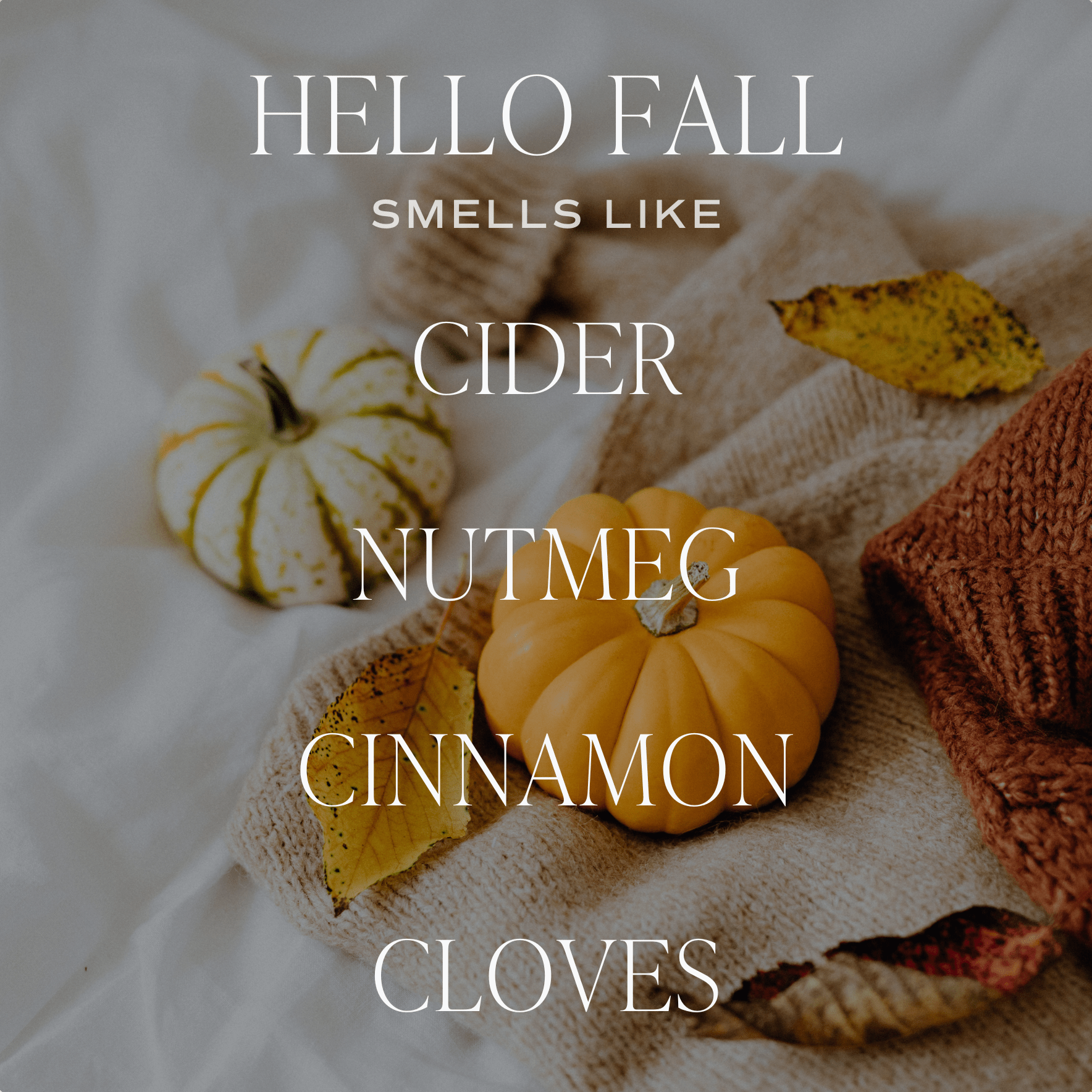 Hello Fall Soy Candle (12 oz Tinted Glass Jar)