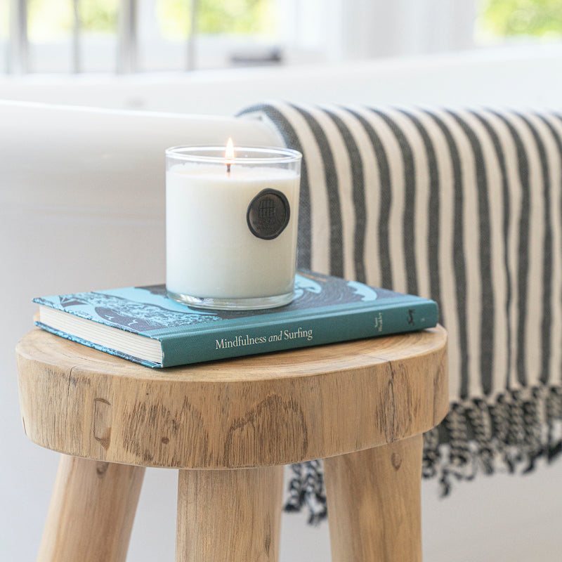 Solid Teak Stool | Accent Wood Stool Side Table