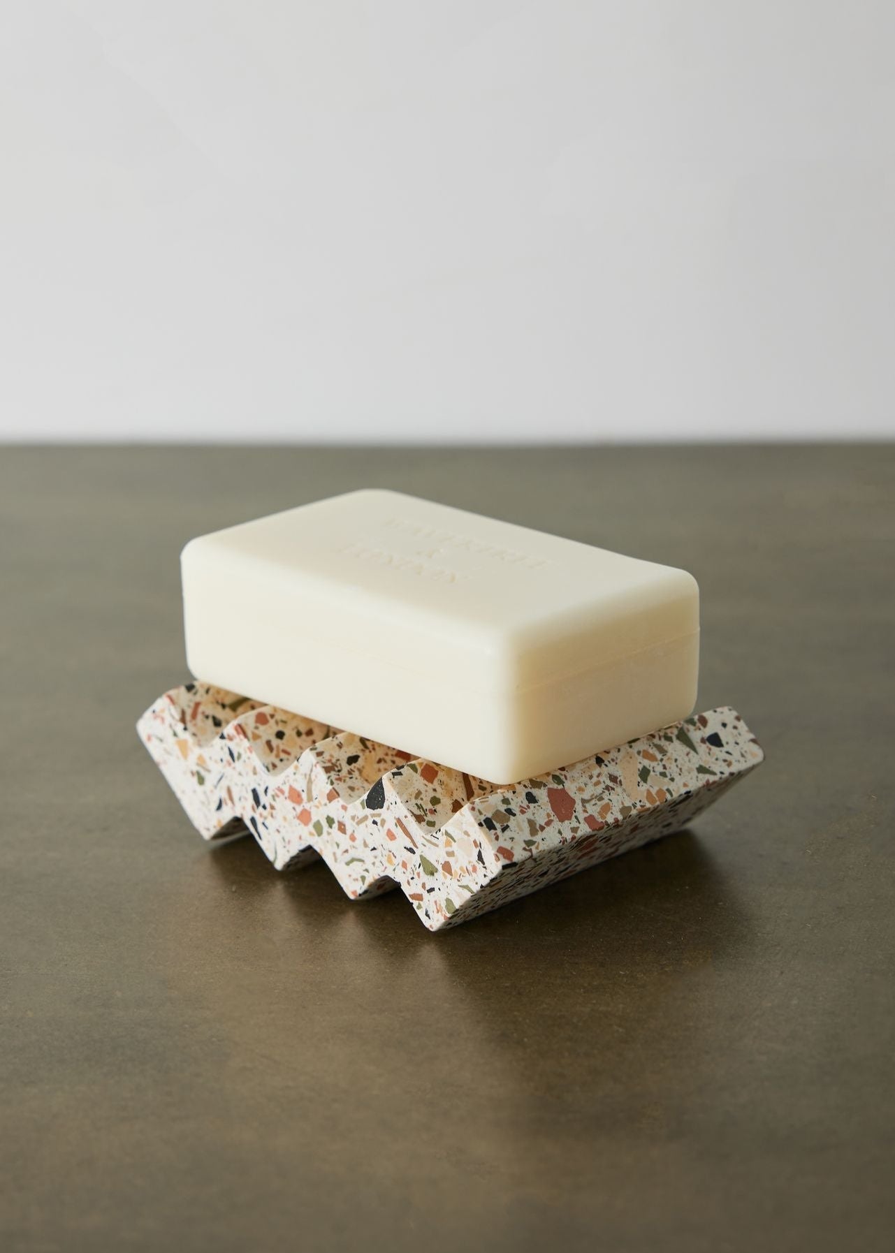 Zig-Zag Terrazzo Soap Dish