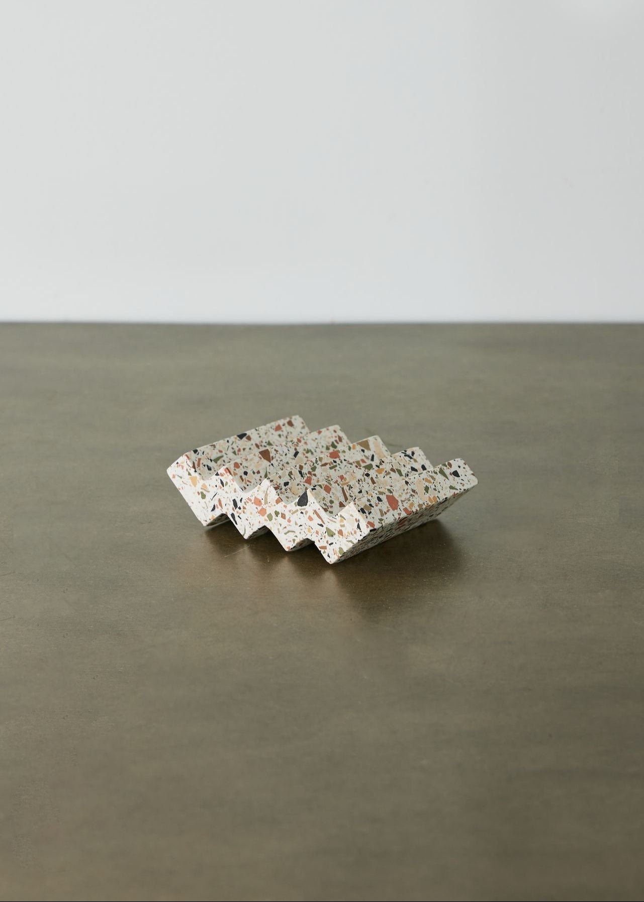 Zig-Zag Terrazzo Soap Dish