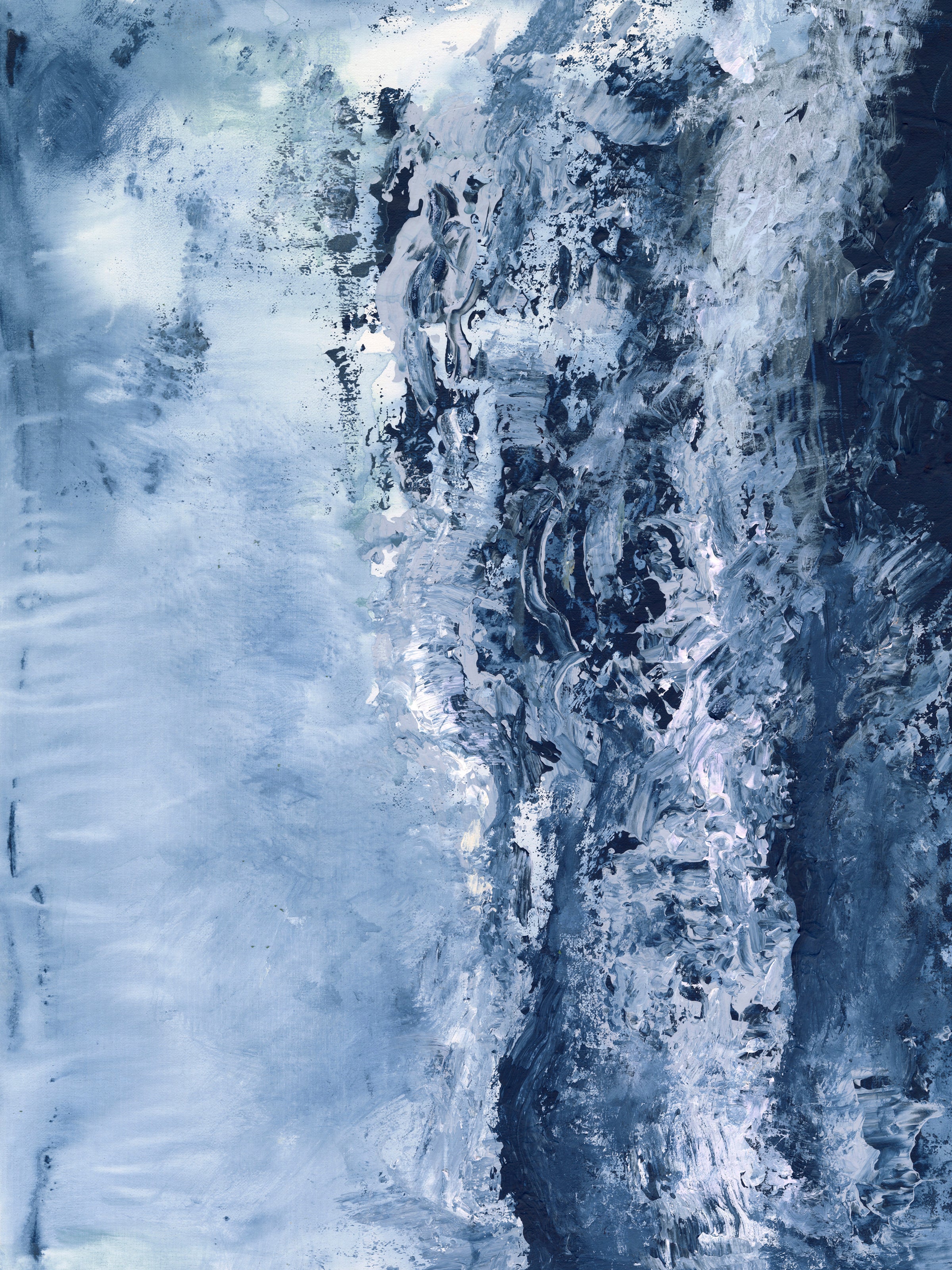 Aerial Ocean Canvas Wall Art