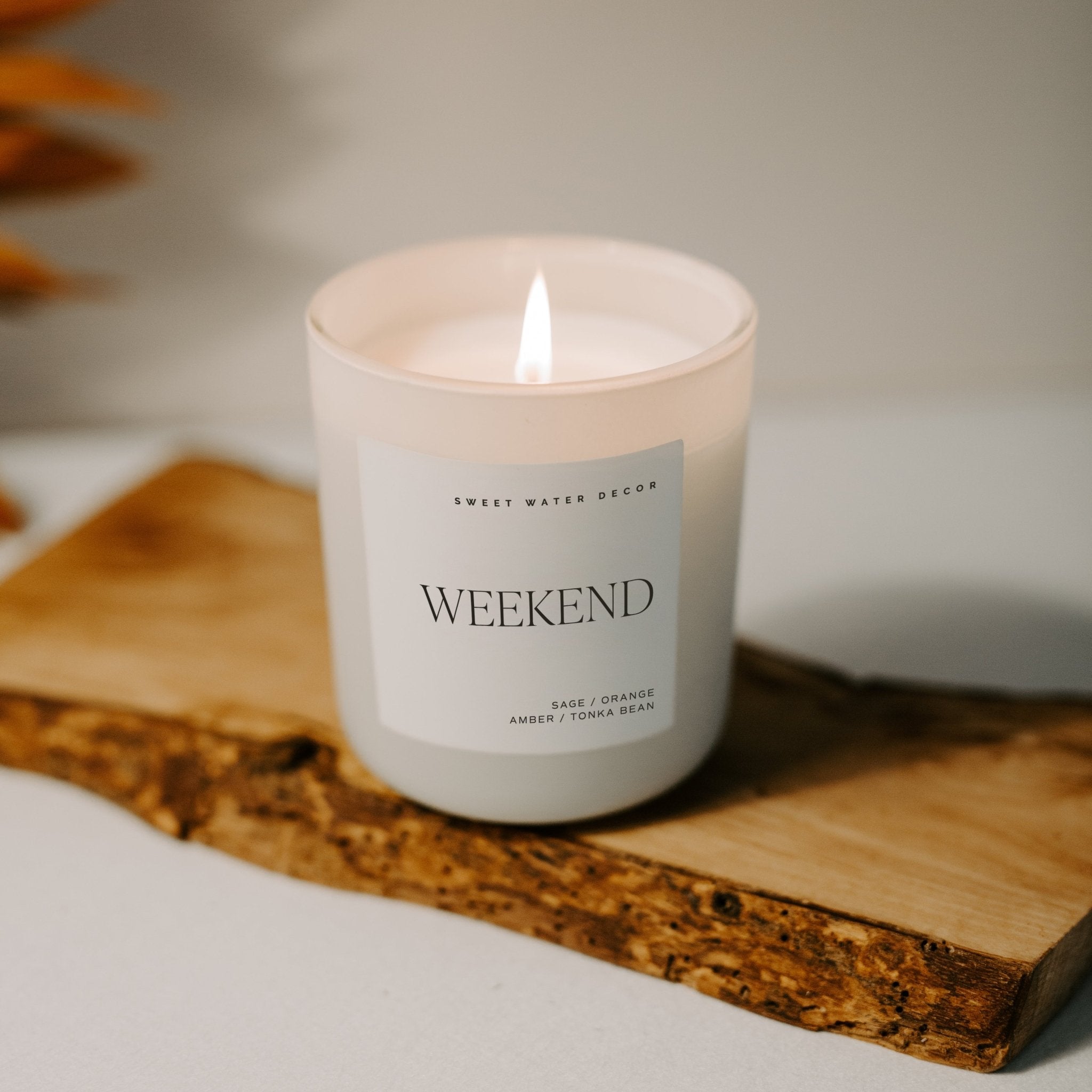 Weekend Soy Candle (15oz Tan Matte Jar)
