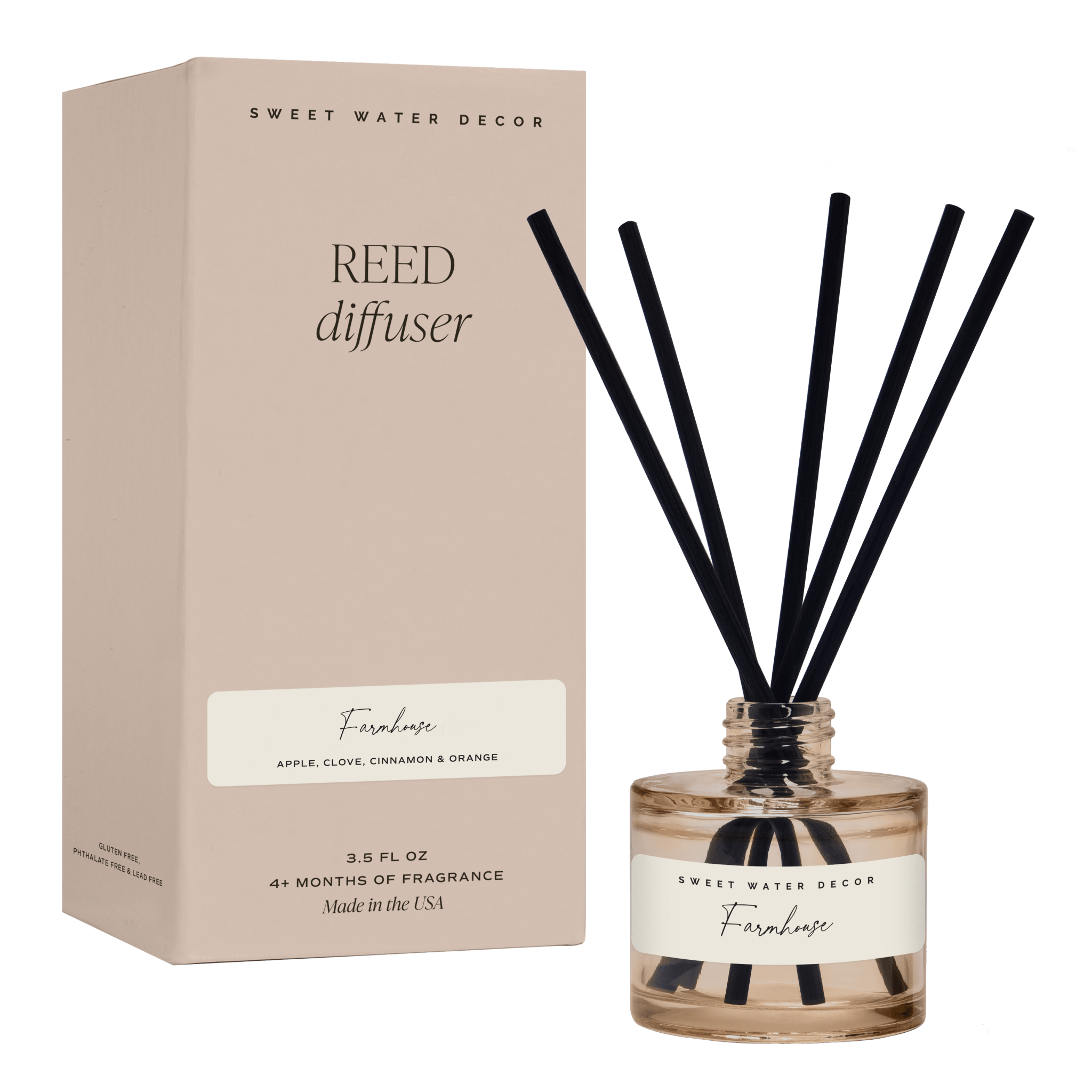 Farmhouse Tinted Glass Jar Reed Diffuser