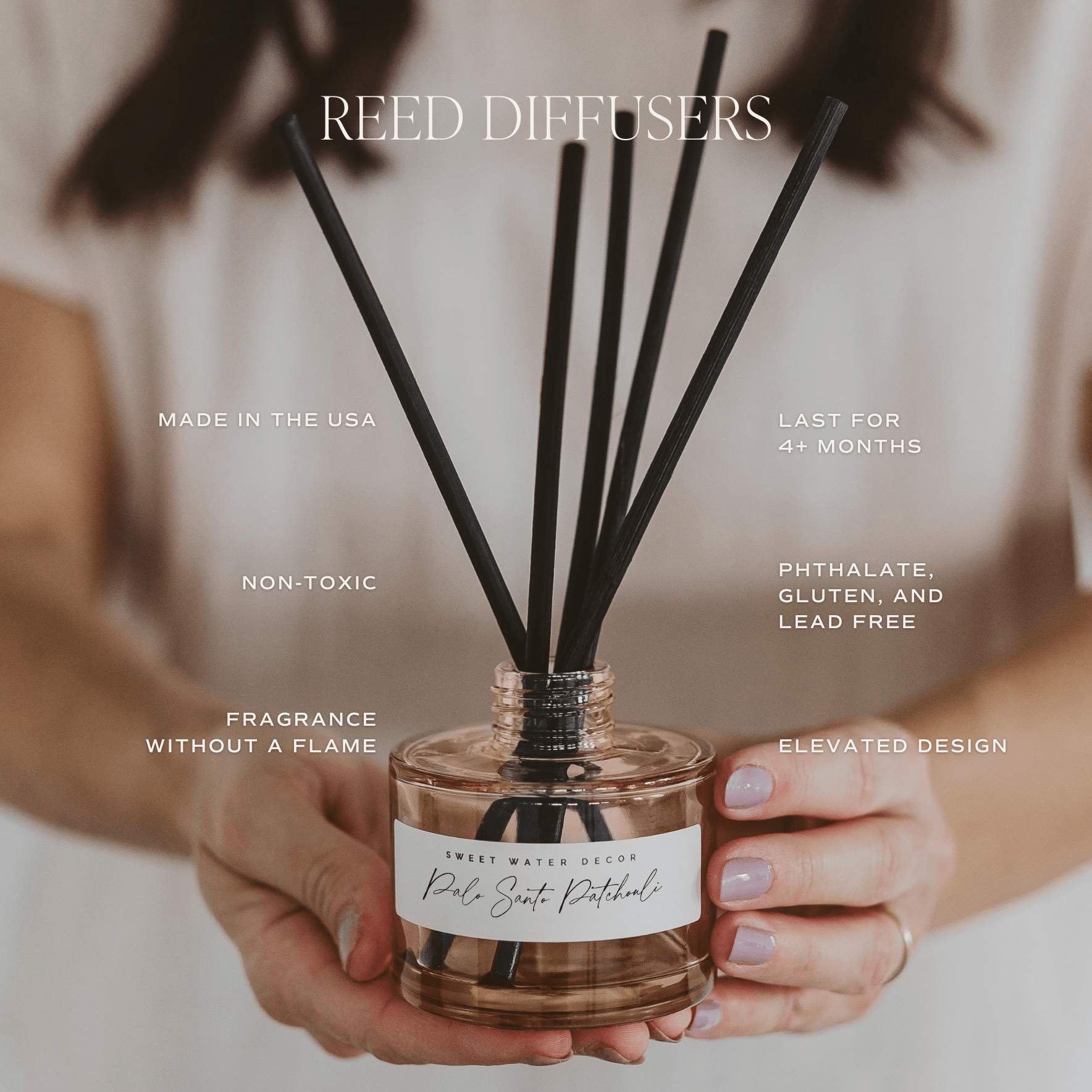 Island Air Tinted Glass Jar Reed Diffuser
