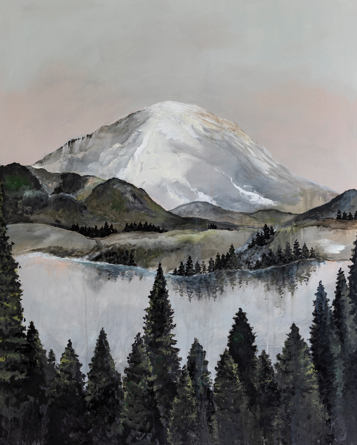 Storybook Mountain Canvas Wall Art