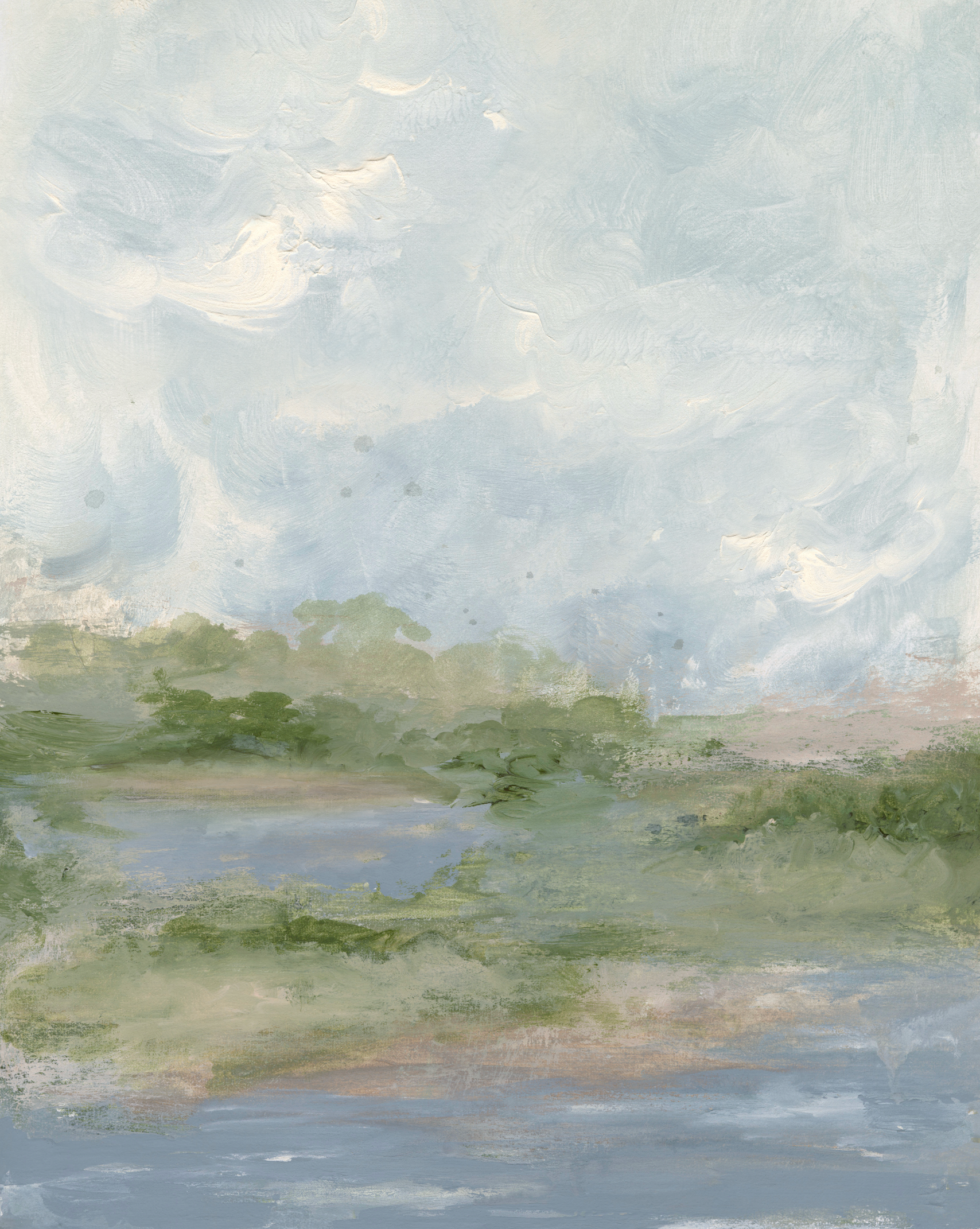 Green Pastures Canvas Wall Art