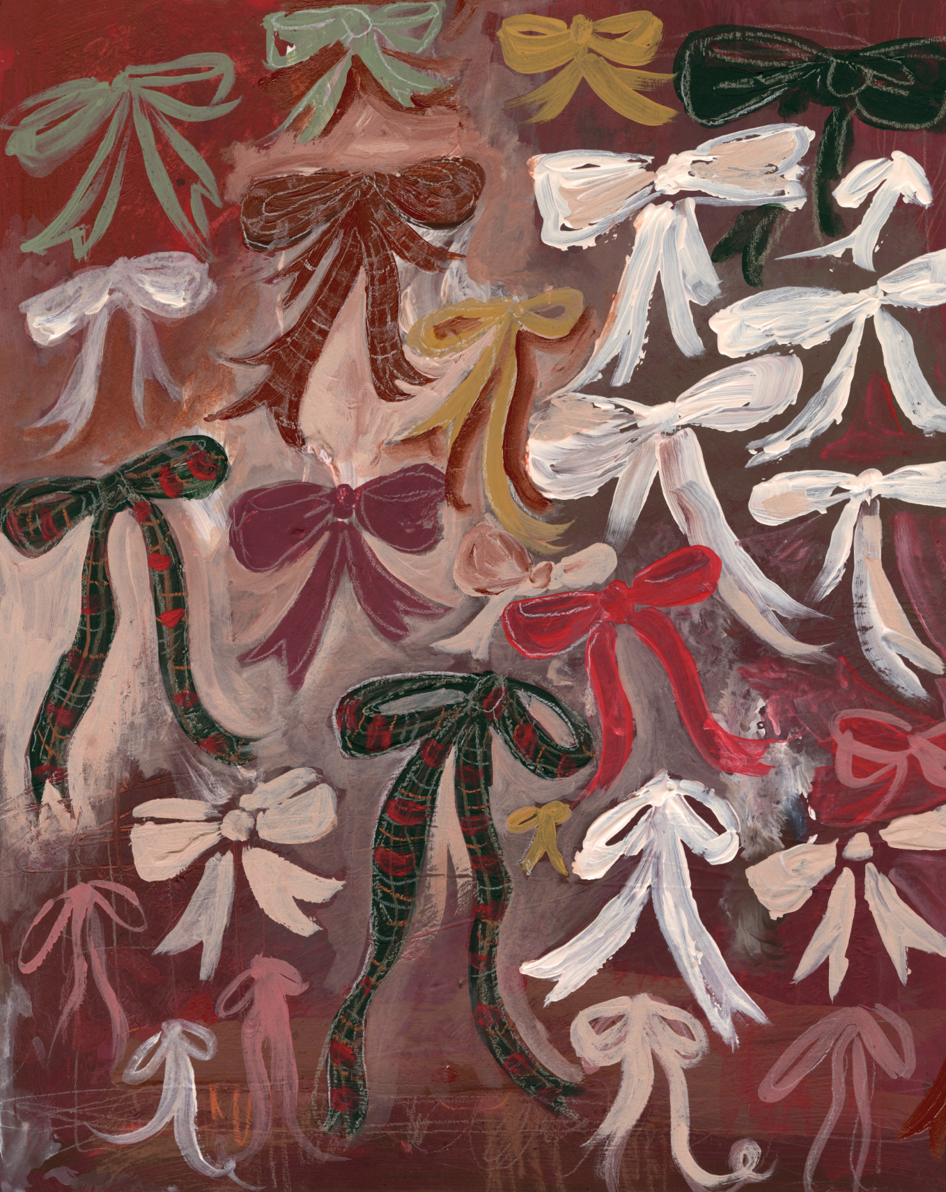 Ribbons & Bows Canvas Wall Art