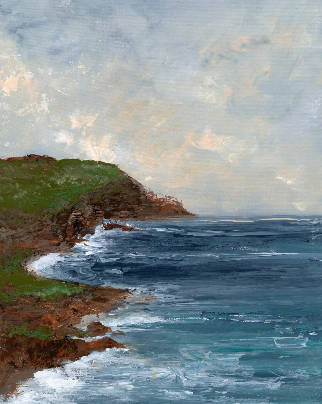Rocky Coast Canvas Wall Art