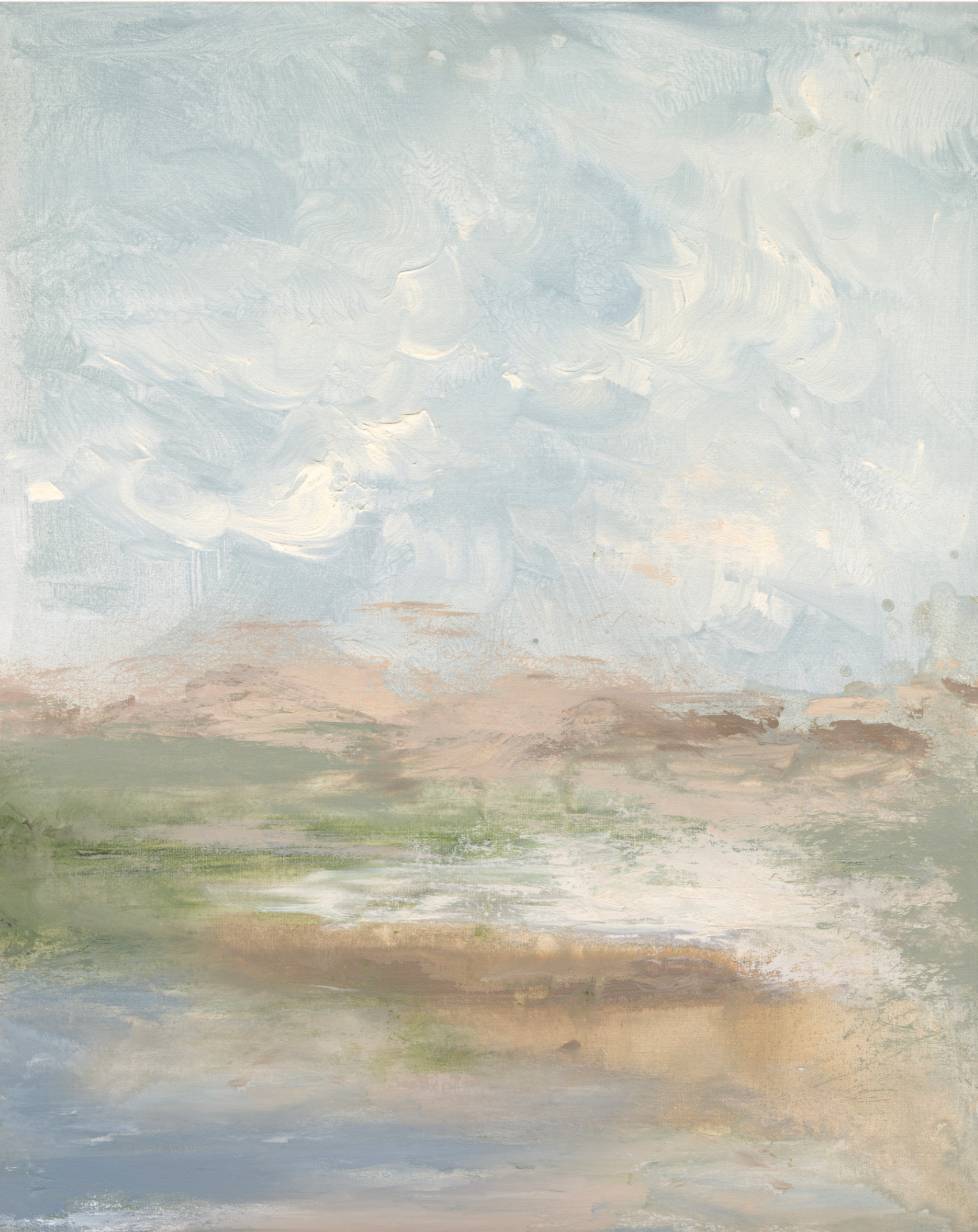 Streams in the Desert Canvas Wall Art
