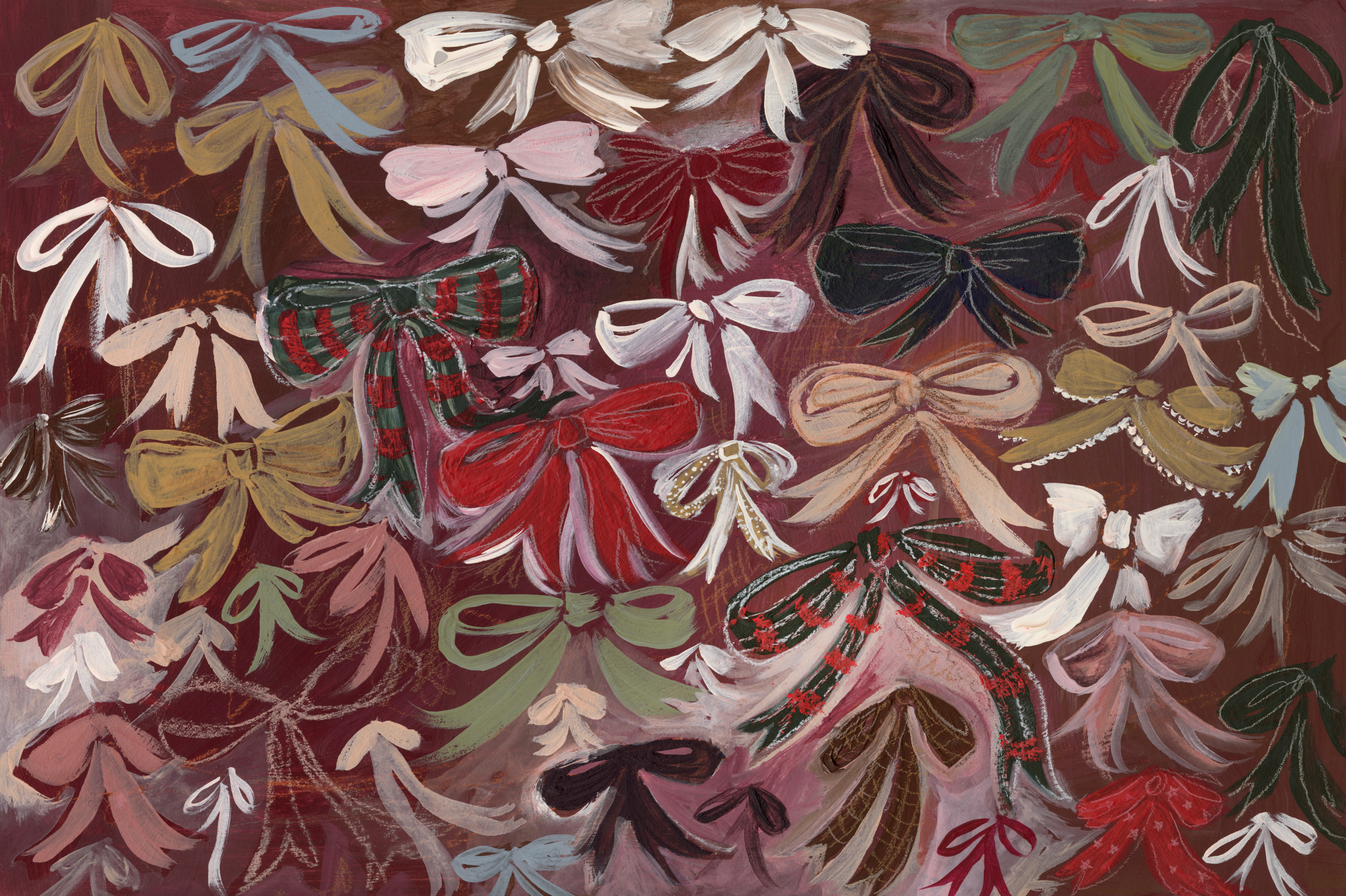 More Ribbons & Bows Canvas Wall Art