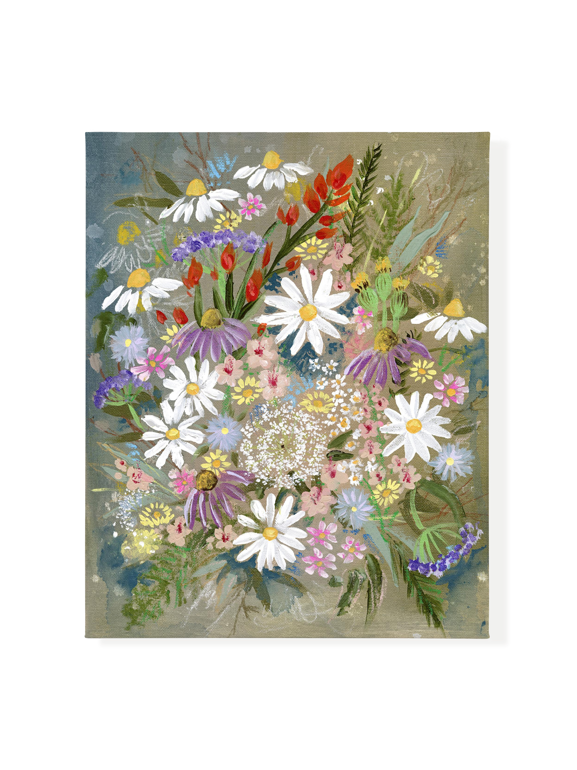 Summer Wildflowers Canvas Wall Art
